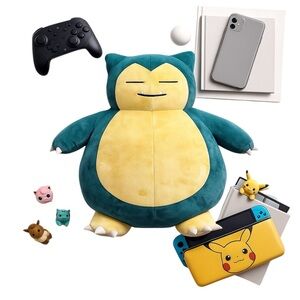 Pokemon Center Official Snorlax Plush RARE Oversized 24 Inch Collectible in GUC
